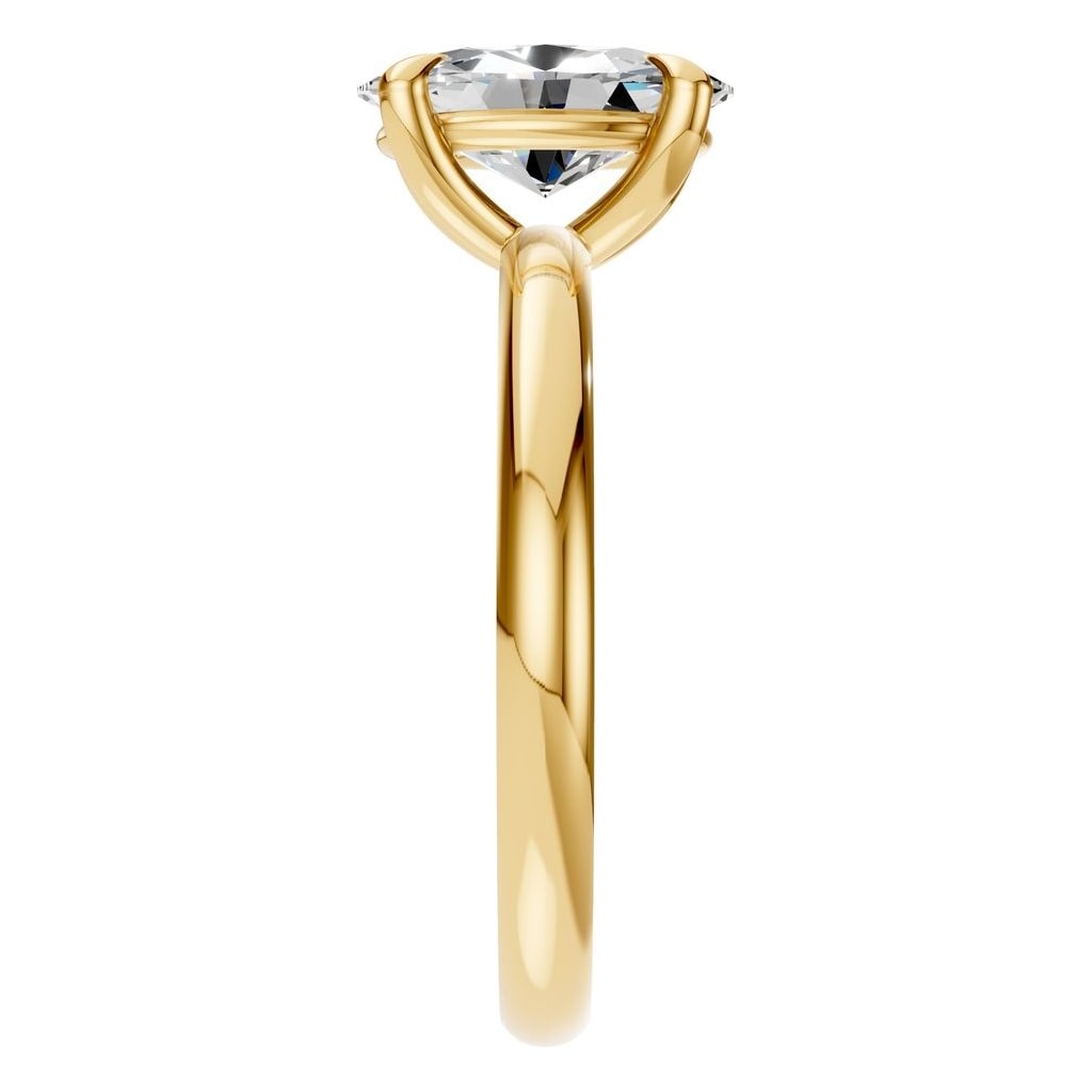 RI-5383 Yellow Gold Ring SET - Side View
