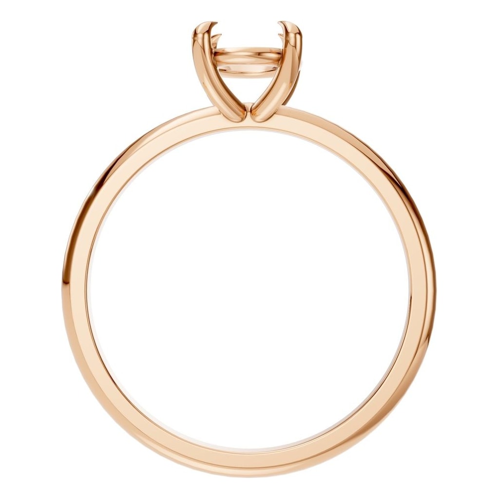 RI-5383 Rose Gold Ring UNSET - Top View