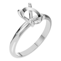 RI-5383 White Gold Ring UNSET - Main View