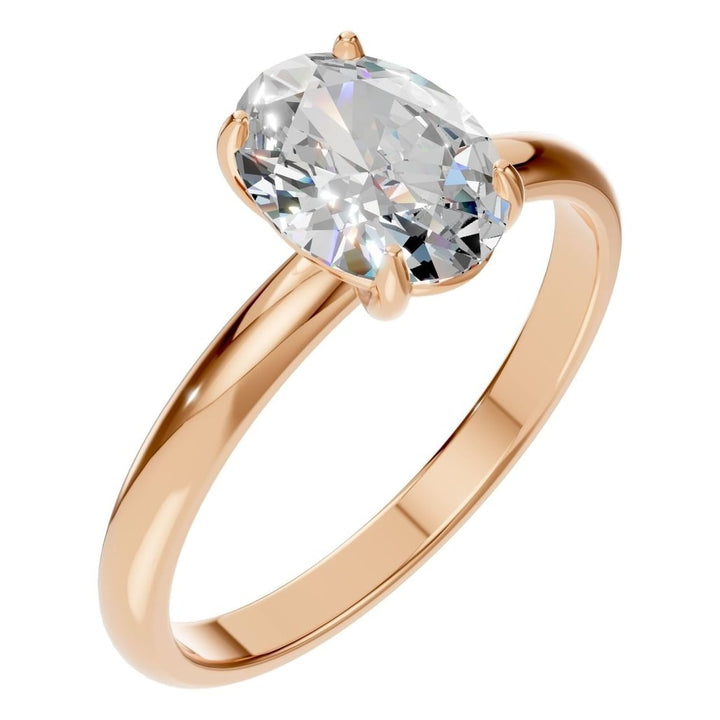 Solitaire Ring Mounting - Oval 8x6mm
