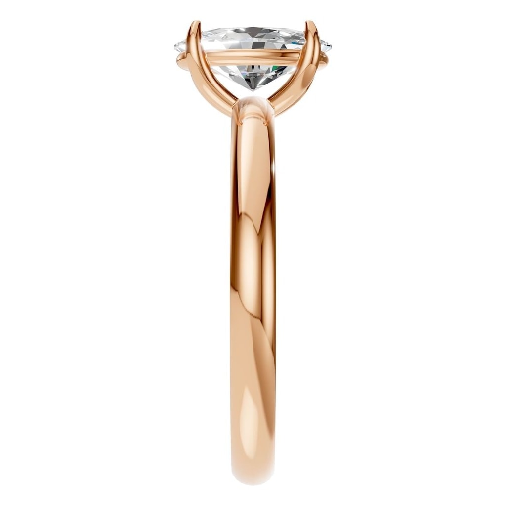 RI-5383 Rose Gold Ring SET - Side View