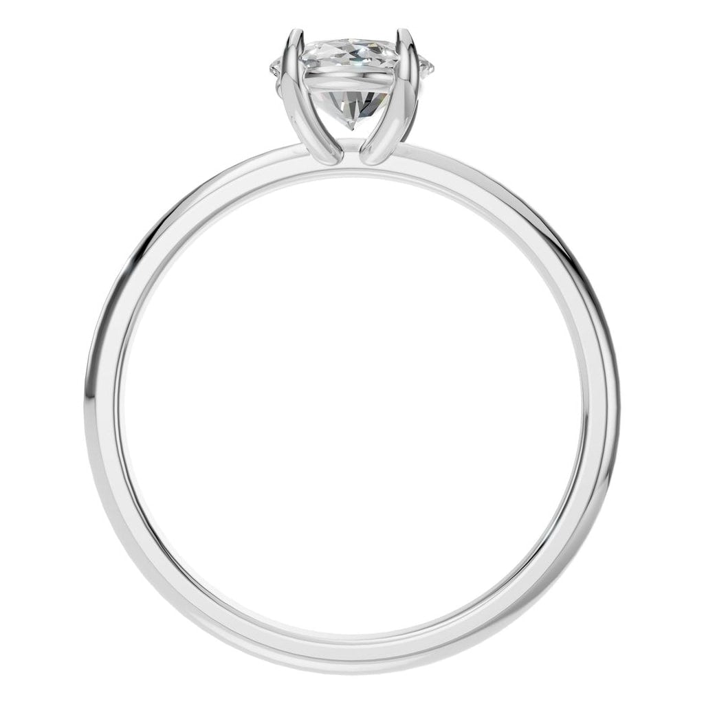 RI-5383 White Gold Ring SET - Top View