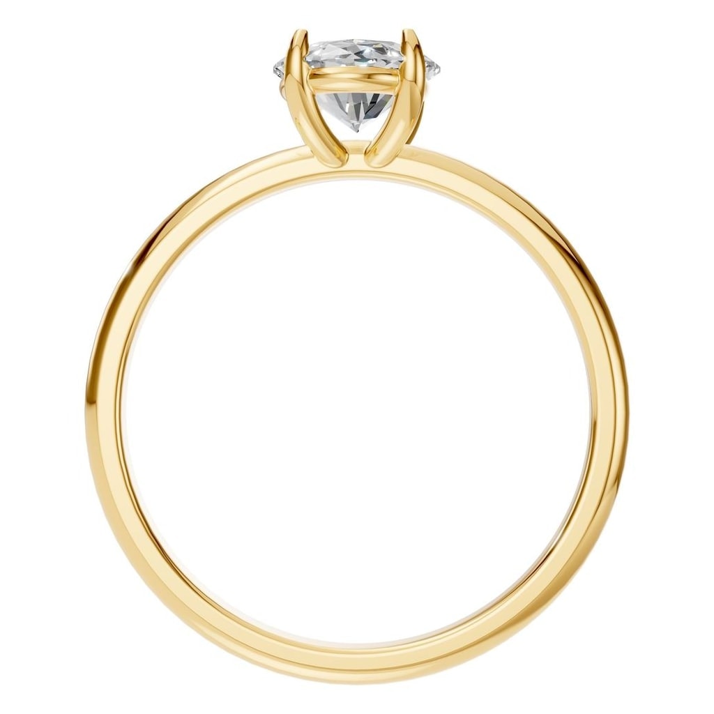 RI-5383 Yellow Gold Ring SET - Top View