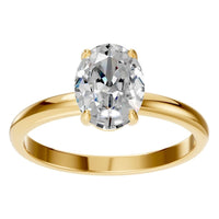 RI-5383 Yellow Gold Ring SET - Front View