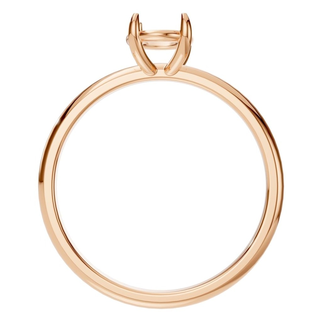 RI-5383 Rose Gold Ring UNSET - Top View