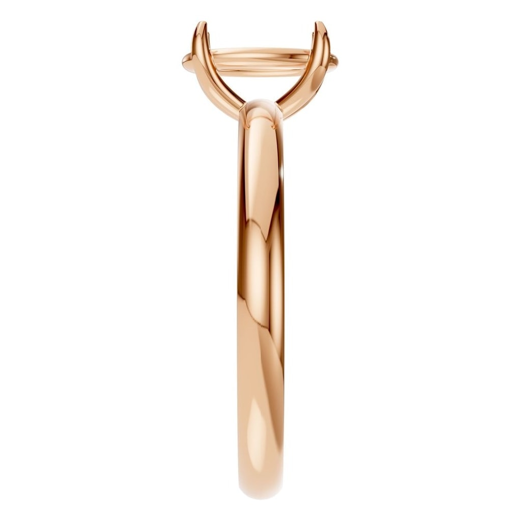 RI-5383 Rose Gold Ring UNSET - Side View