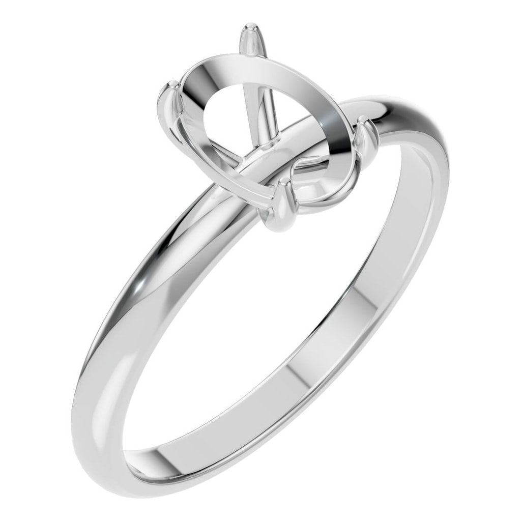 RI-5383 White Gold Ring UNSET - Main View