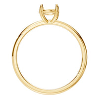RI-5383 Yellow Gold Ring UNSET - Top View