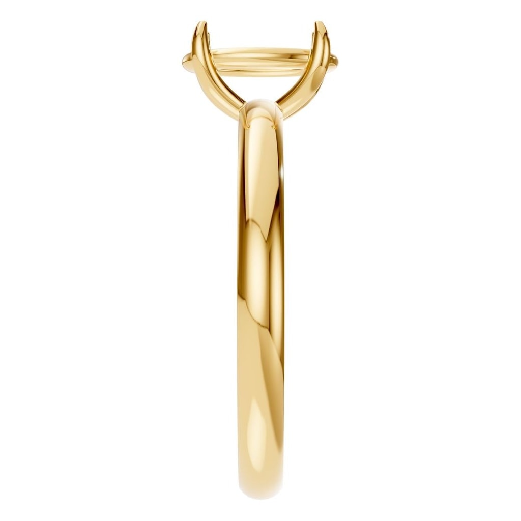 RI-5383 Yellow Gold Ring UNSET - Side View