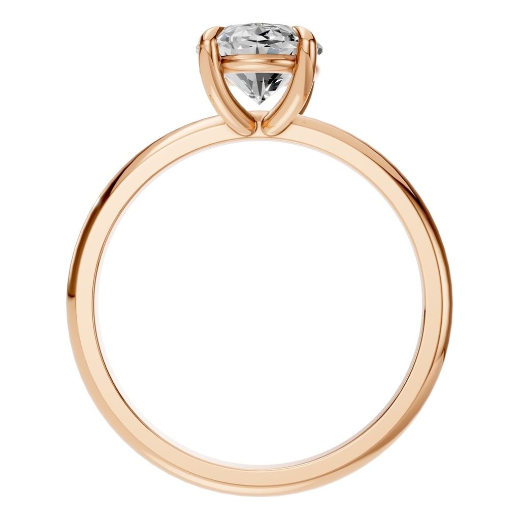 RI-5383 Rose Gold Ring SET - Top View