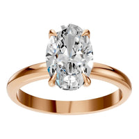 RI-5383 Rose Gold Ring SET - Front View