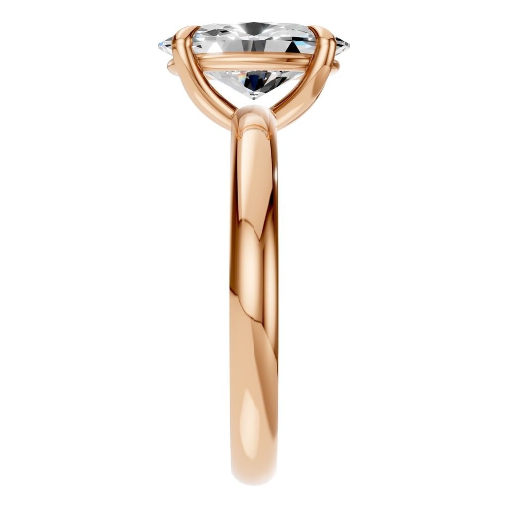 RI-5383 Rose Gold Ring SET - Side View