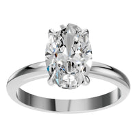 RI-5383 White Gold Ring SET - Front View