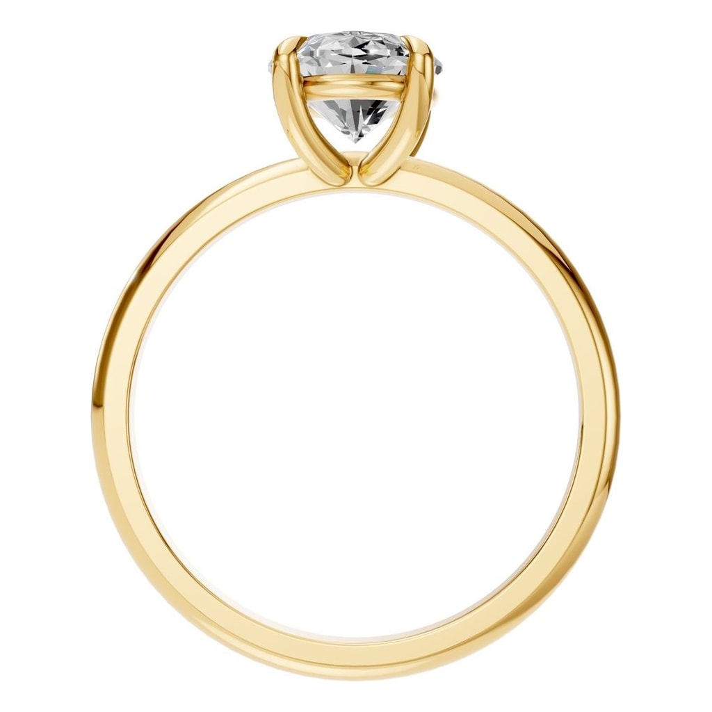 RI-5383 Yellow Gold Ring SET - Top View