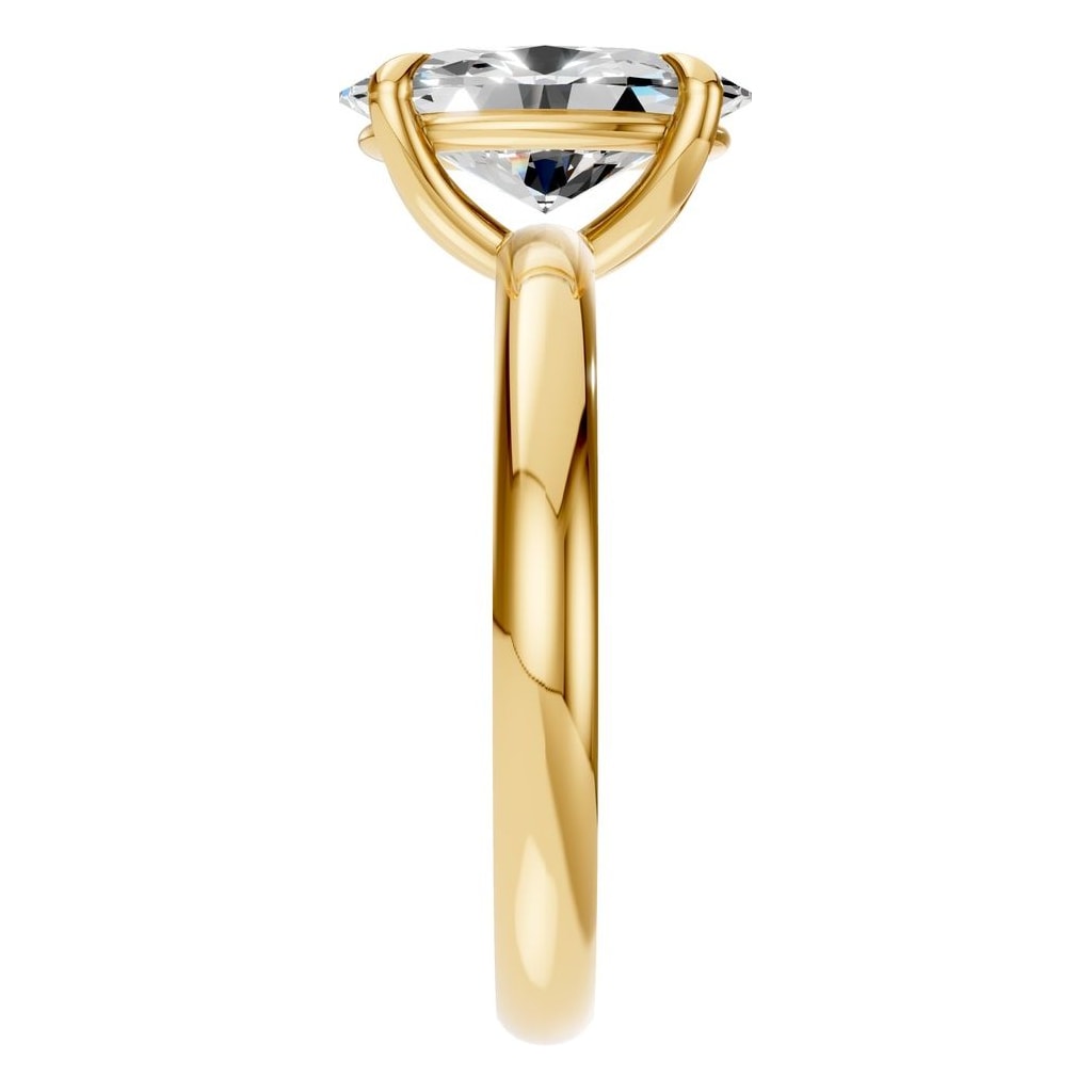 RI-5383 Yellow Gold Ring SET - Side View