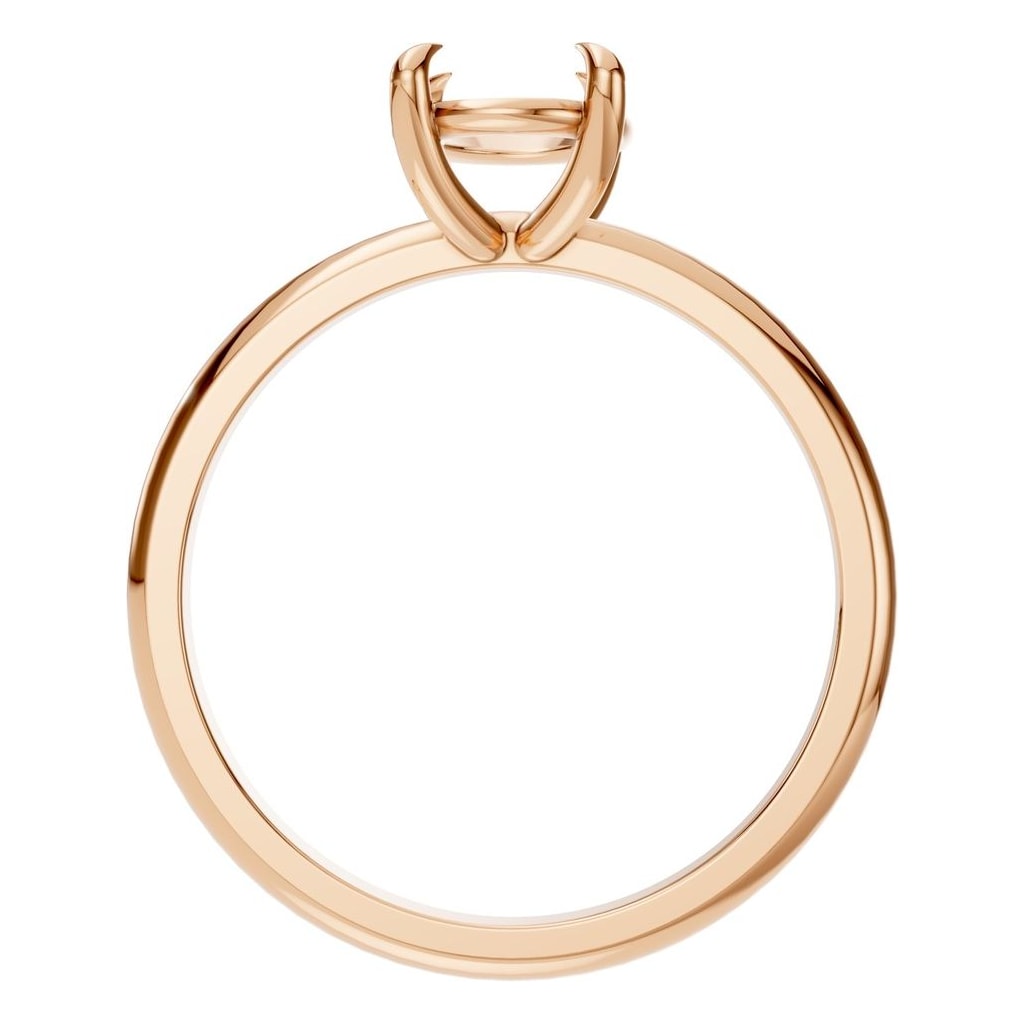 RI-5383 Rose Gold Ring UNSET - Top View