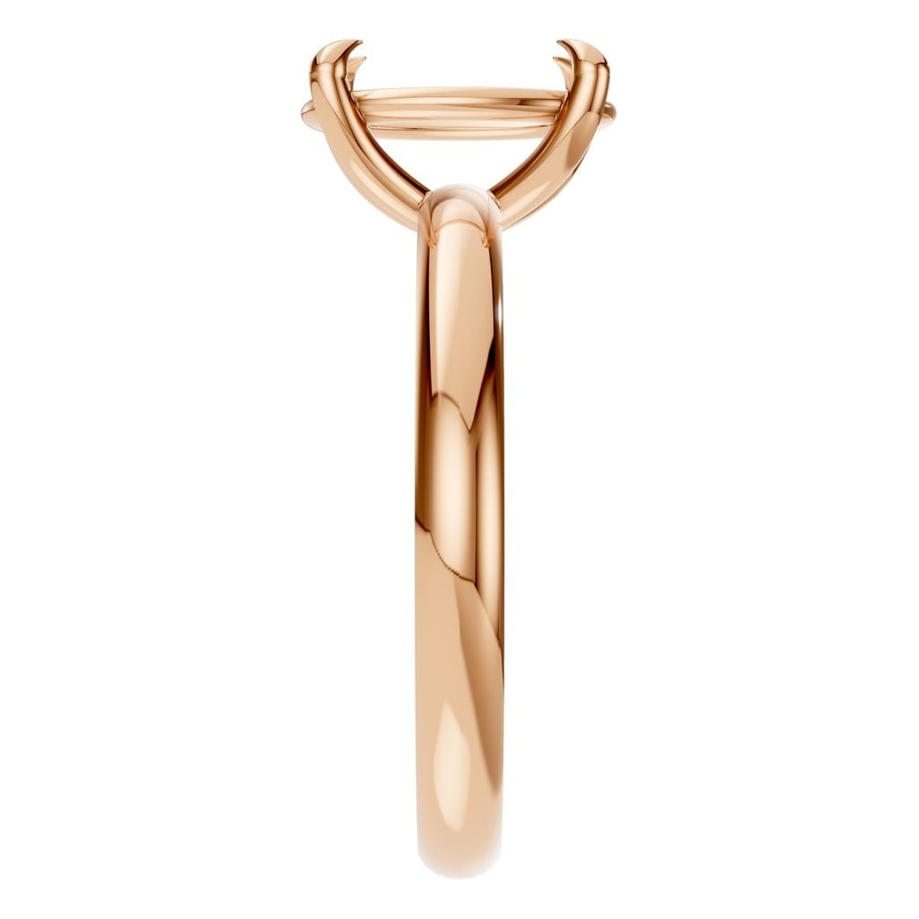 RI-5383 Rose Gold Ring UNSET - Side View