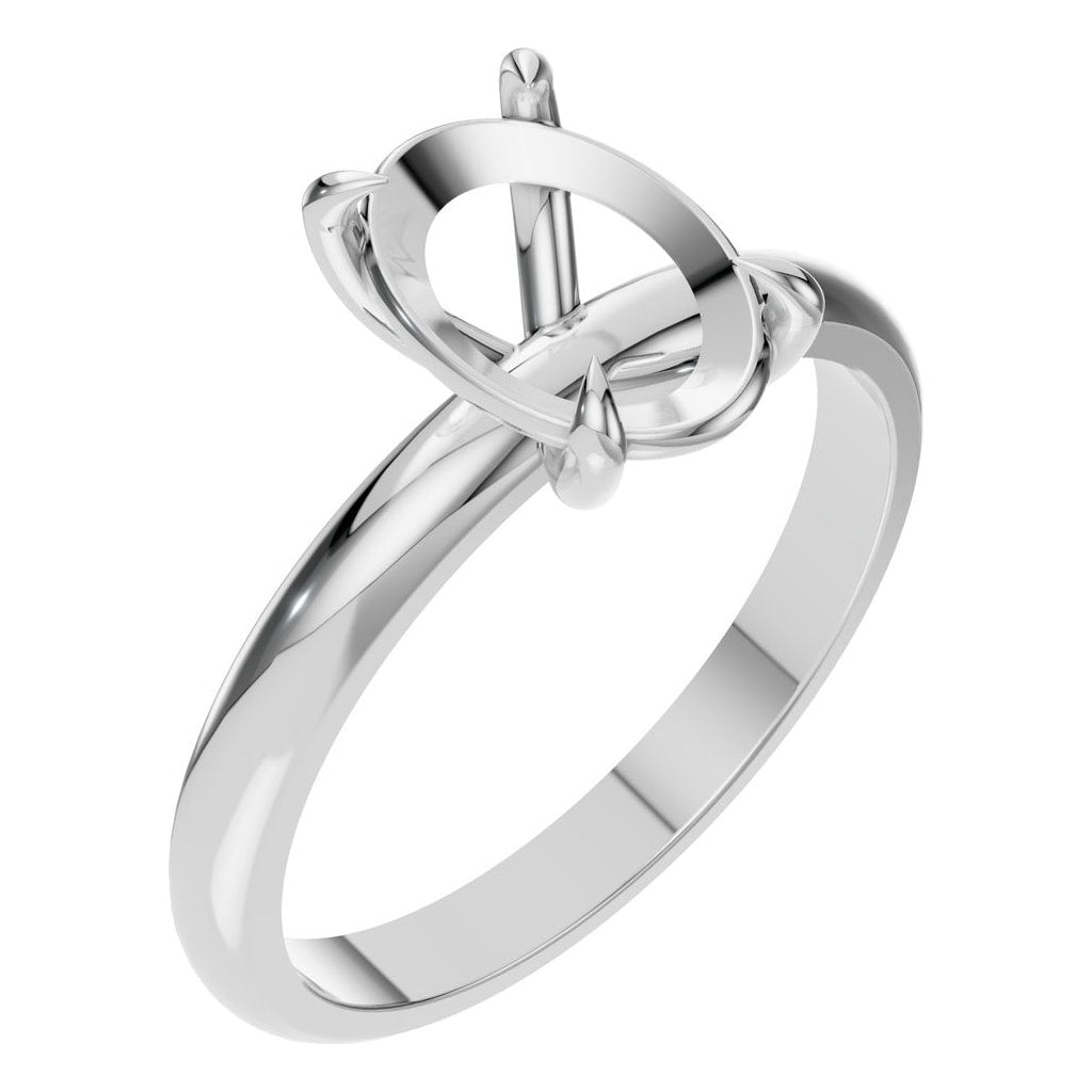 RI-5383 White Gold Ring UNSET - Main View