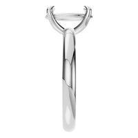 RI-5383 White Gold Ring UNSET - Side View
