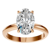 RI-5383 Rose Gold Ring SET - Front View