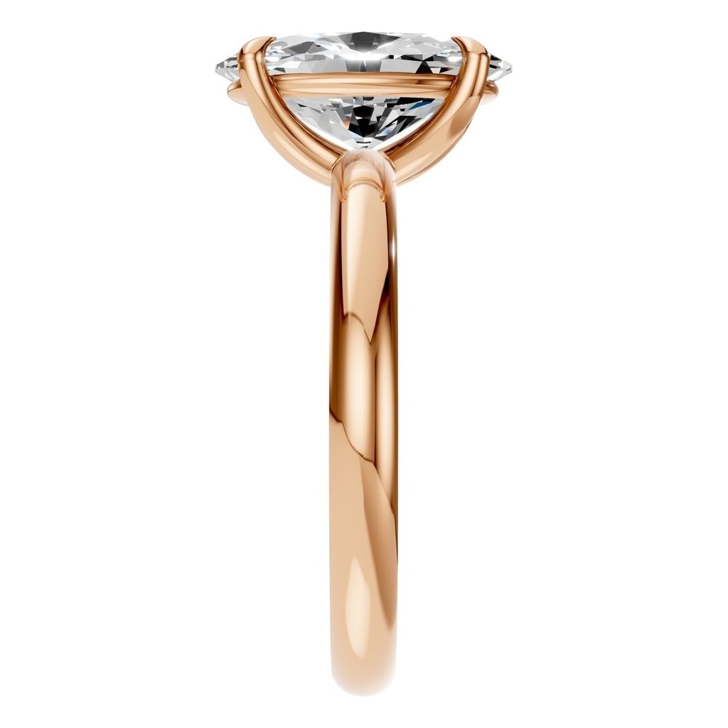 RI-5383 Rose Gold Ring SET - Side View