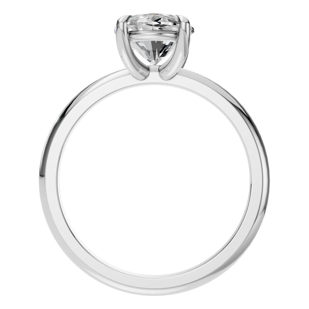 RI-5383 White Gold Ring SET - Top View