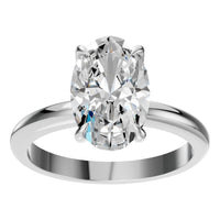 RI-5383 White Gold Ring SET - Front View