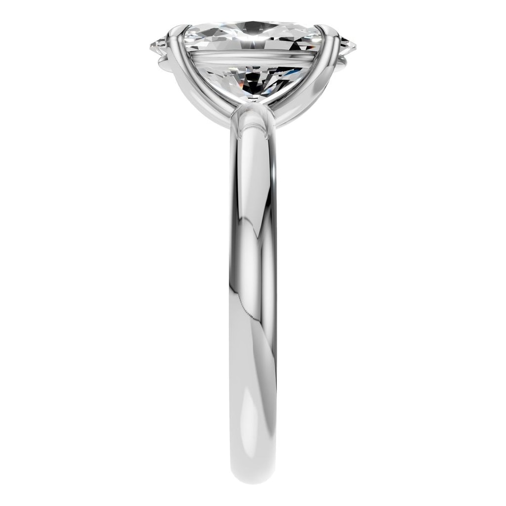 RI-5383 White Gold Ring SET - Side View