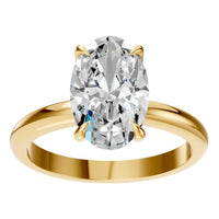 RI-5383 Yellow Gold Ring SET - Front View