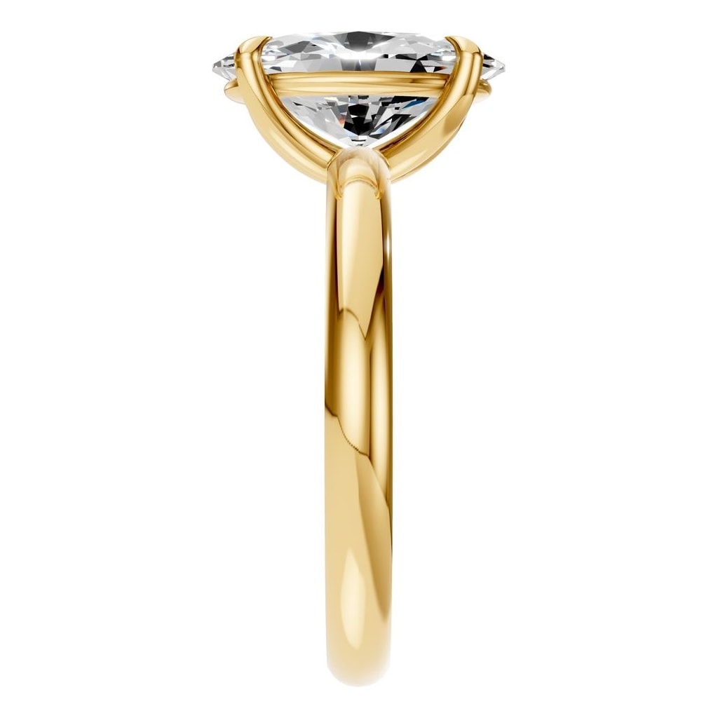RI-5383 Yellow Gold Ring SET - Side View