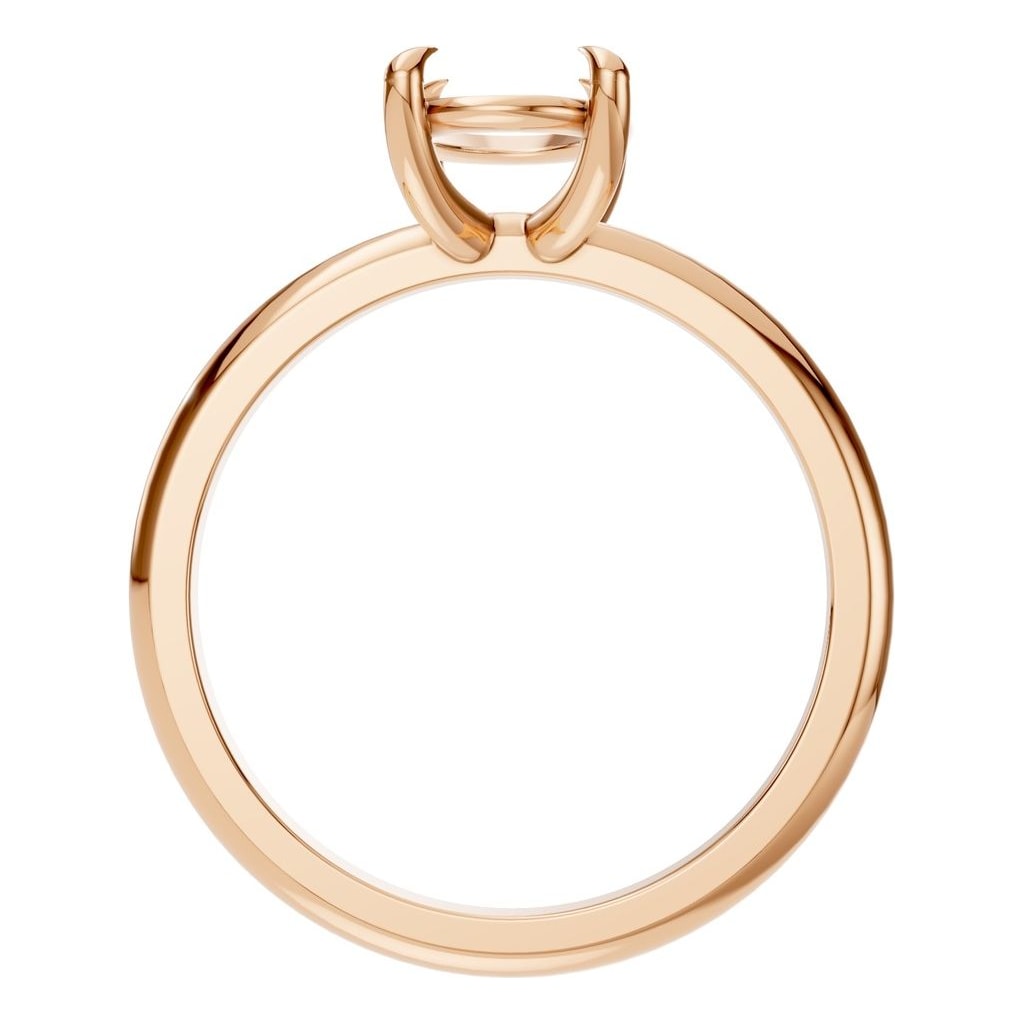 RI-5383 Rose Gold Ring UNSET - Top View