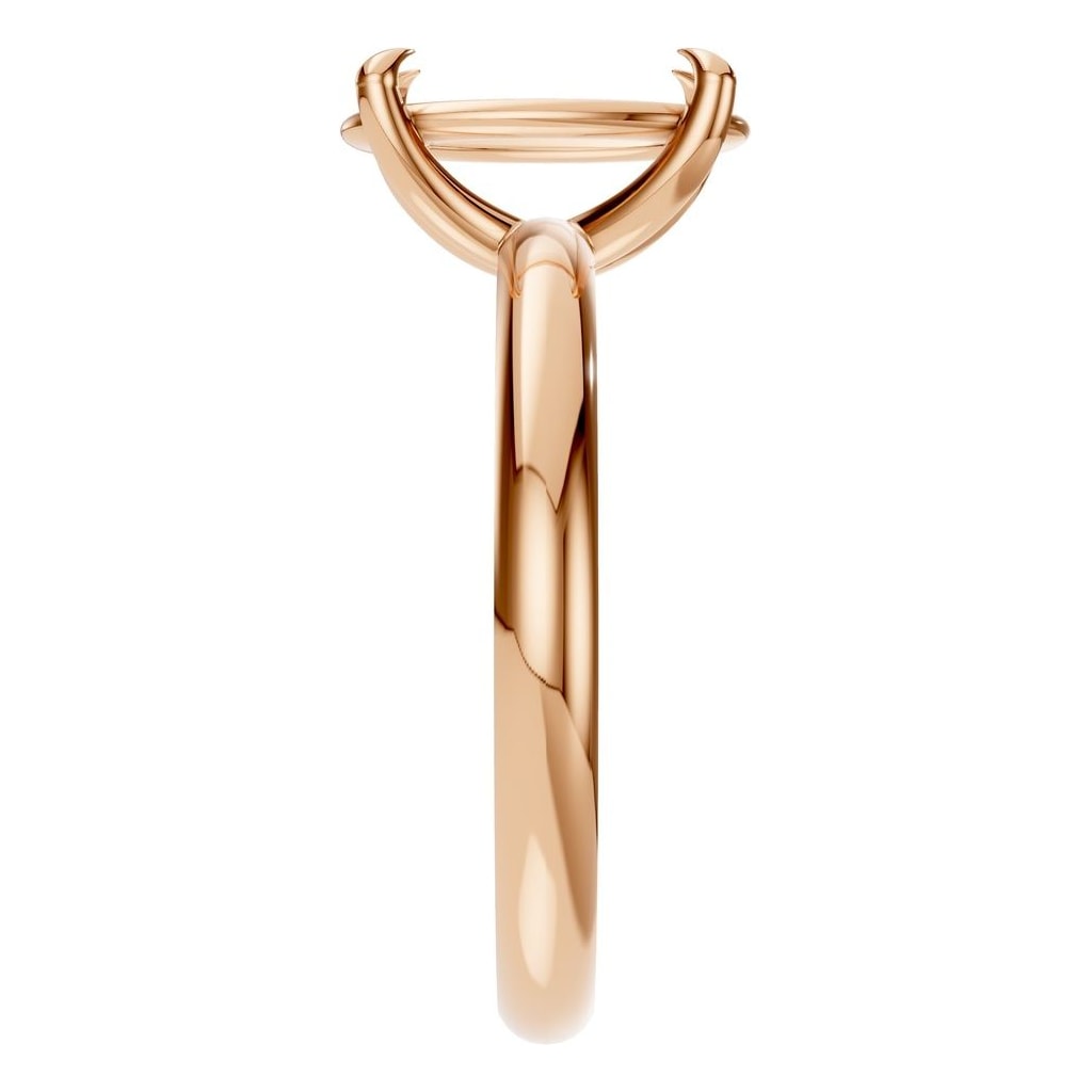 RI-5383 Rose Gold Ring UNSET - Side View