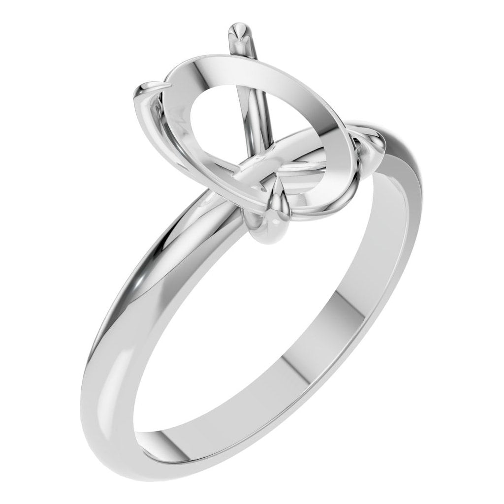 RI-5383 White Gold Ring UNSET - Main View