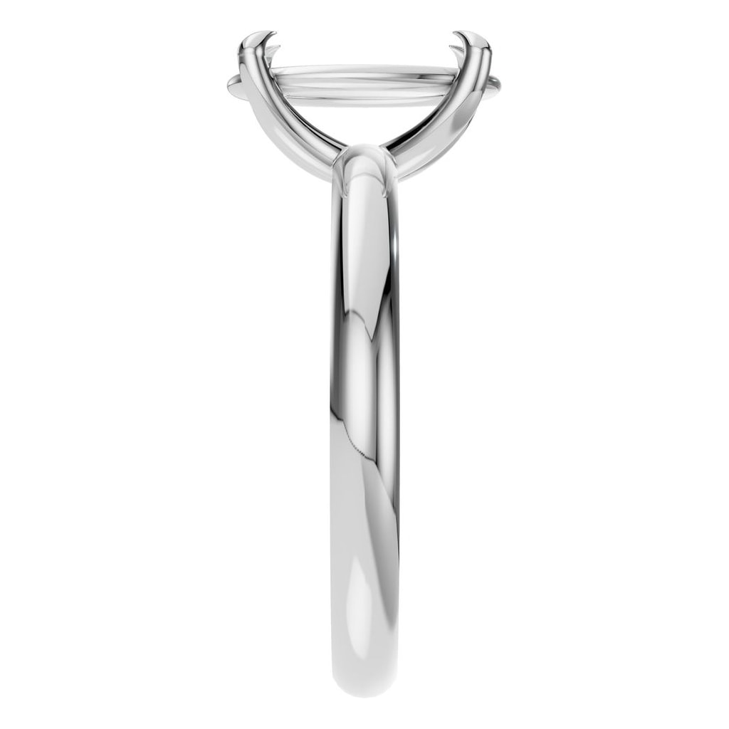 RI-5383 White Gold Ring UNSET - Side View