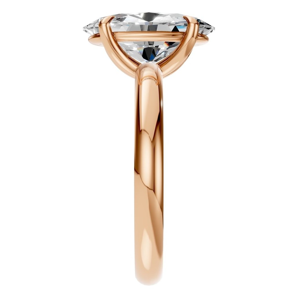 RI-5383 Rose Gold Ring SET - Side View