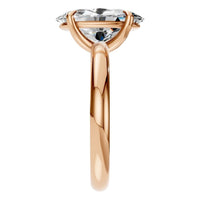 RI-5383 Rose Gold Ring SET - Side View
