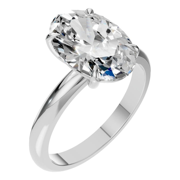 Solitaire Ring Mounting - Oval 12x8mm