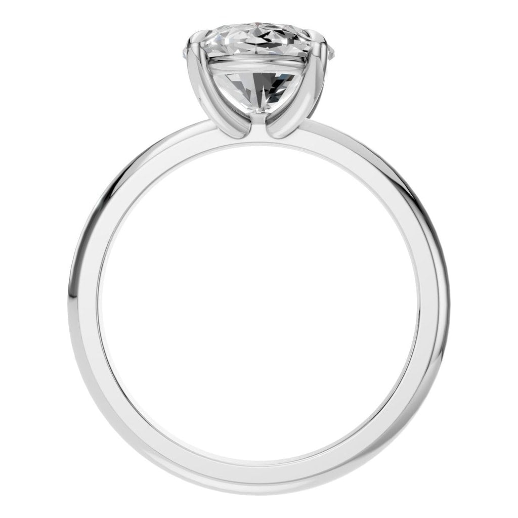 RI-5383 White Gold Ring SET - Top View
