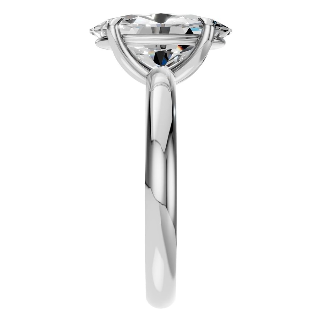 RI-5383 White Gold Ring SET - Side View