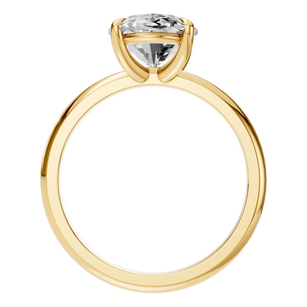 RI-5383 Yellow Gold Ring SET - Top View