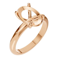 RI-5383 Rose Gold Ring UNSET - Main View