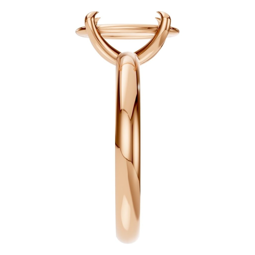 RI-5383 Rose Gold Ring UNSET - Side View