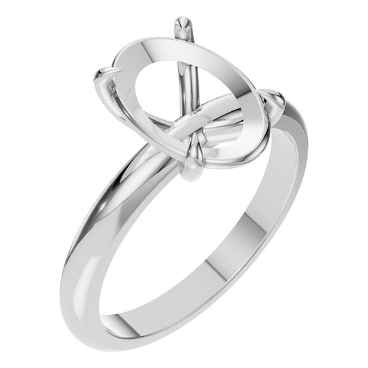 RI-5383 White Gold Ring UNSET - Main View