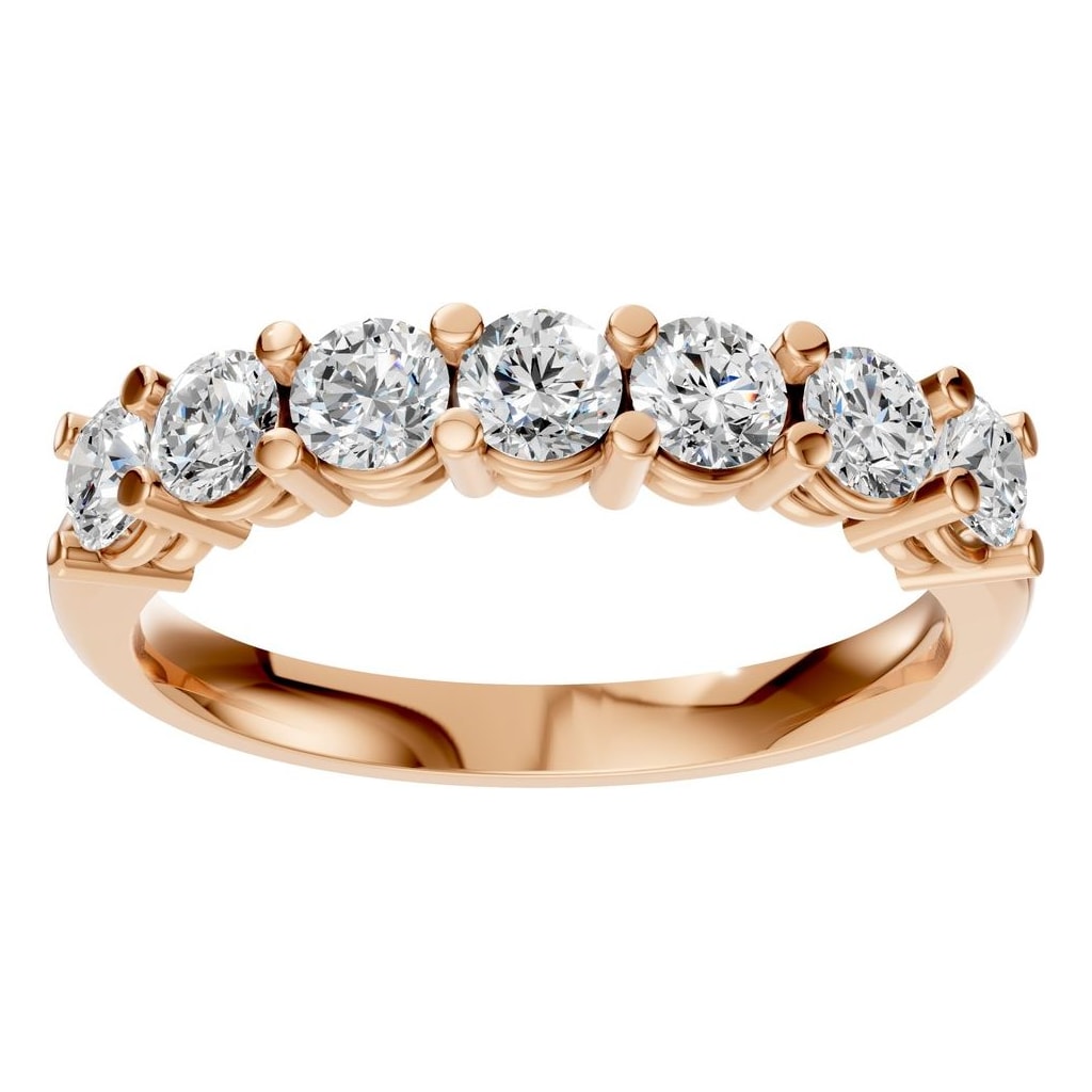 RI-5390 Rose Gold Ring SET - Front View