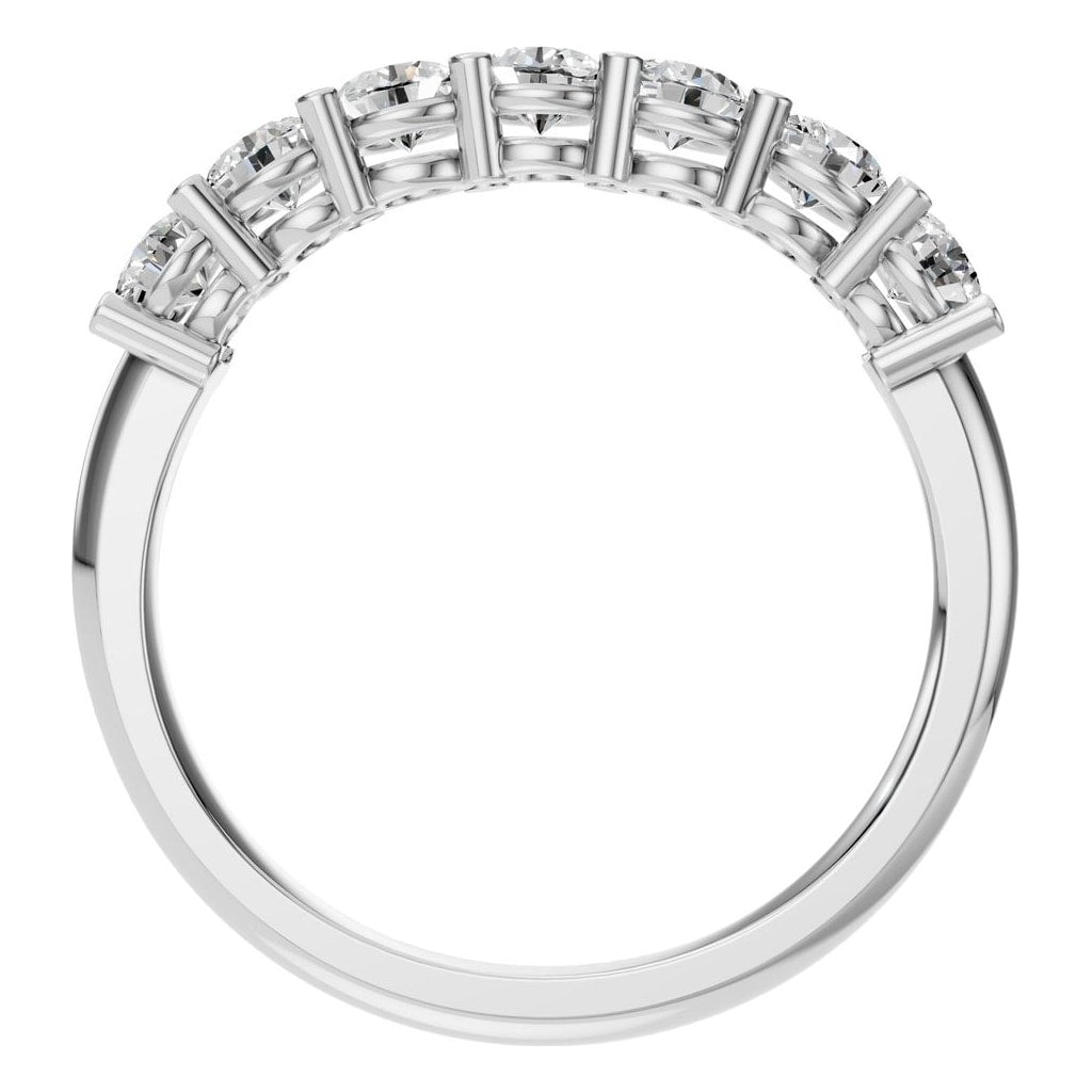 RI-5390 White Gold Ring SET - Top View