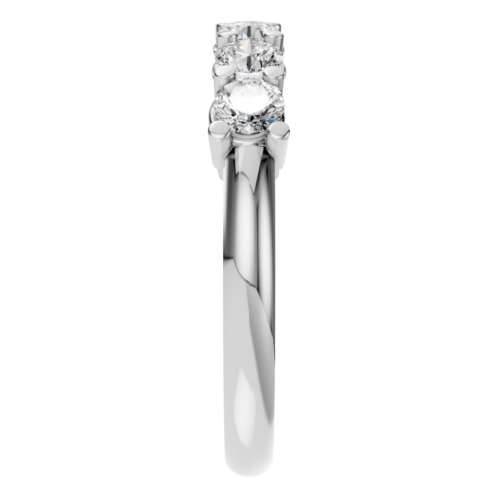RI-5390 White Gold Ring SET - Side View