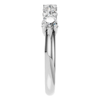 RI-5390 White Gold Ring SET - Side View