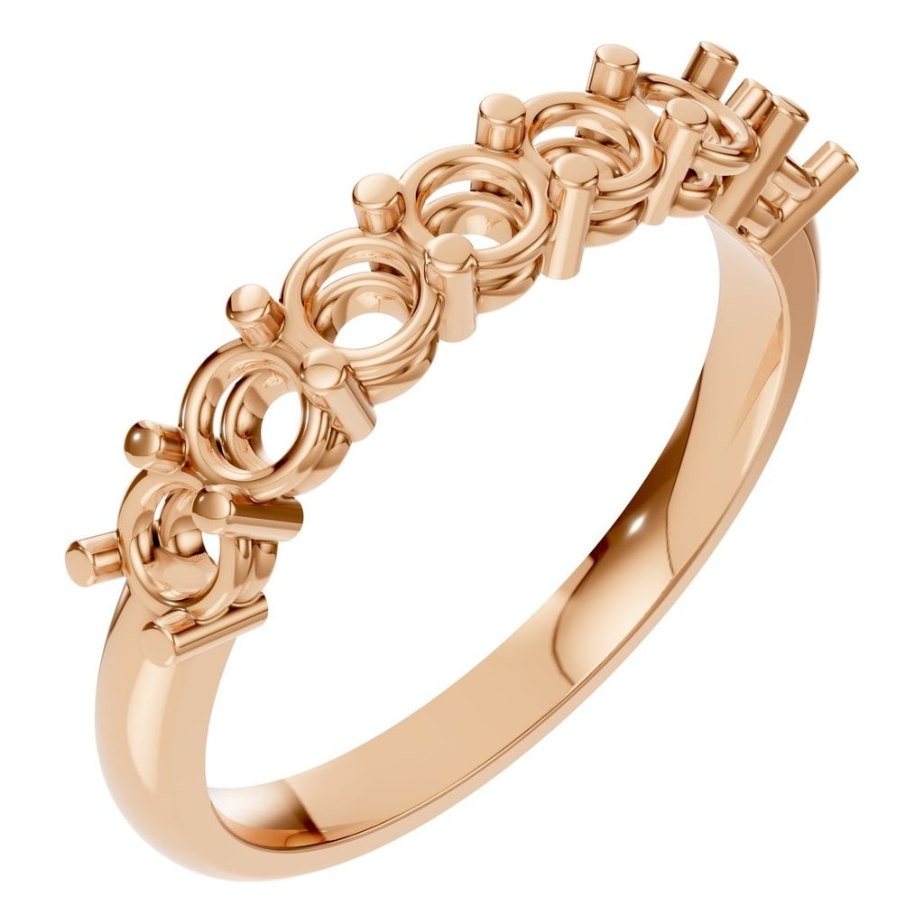 RI-5390 Rose Gold Ring UNSET - Main View