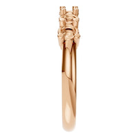 RI-5390 Rose Gold Ring UNSET - Side View
