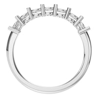 RI-5390 White Gold Ring UNSET - Top View